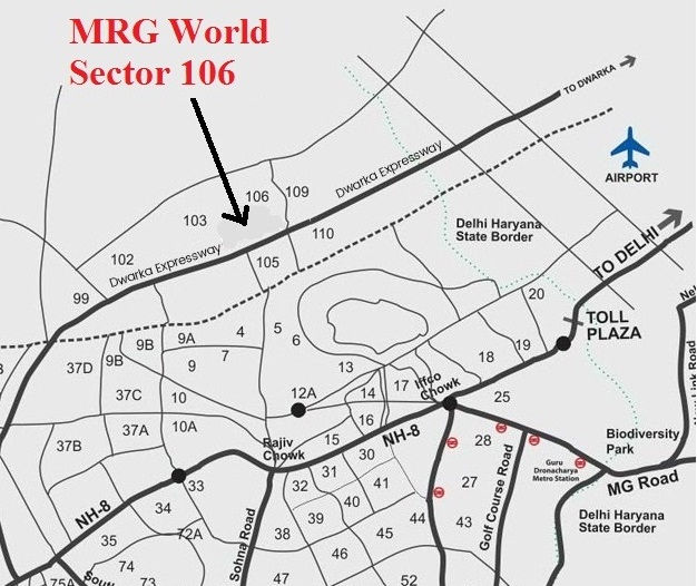 mrg-world-sector-106-location-map